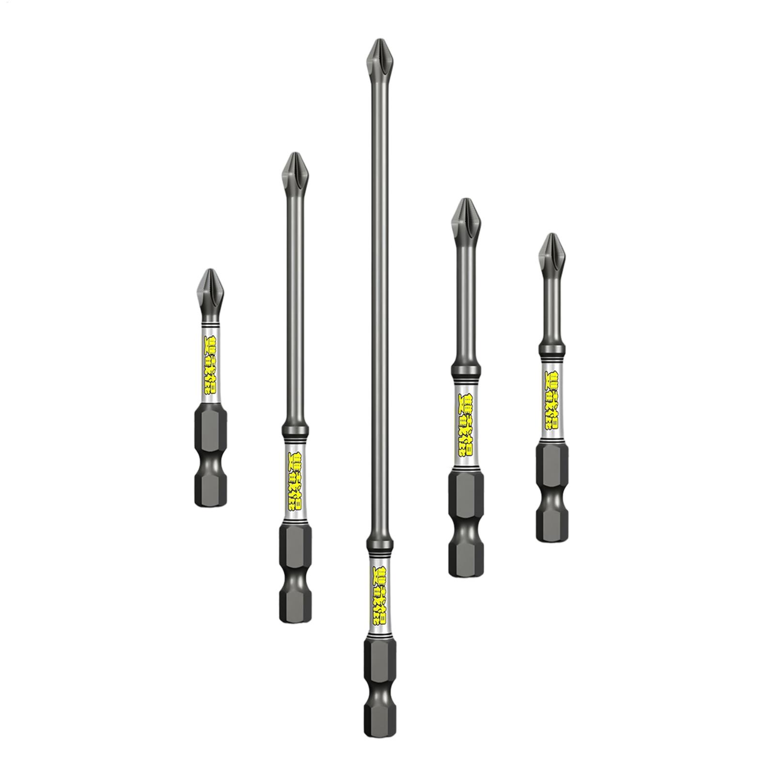 Workshop With Tools - Bohrer-Schraubendreher-Bit-Set, 5-teilig, robustes, rostfreies Bohrer-Kombinationswerkzeug-Set für