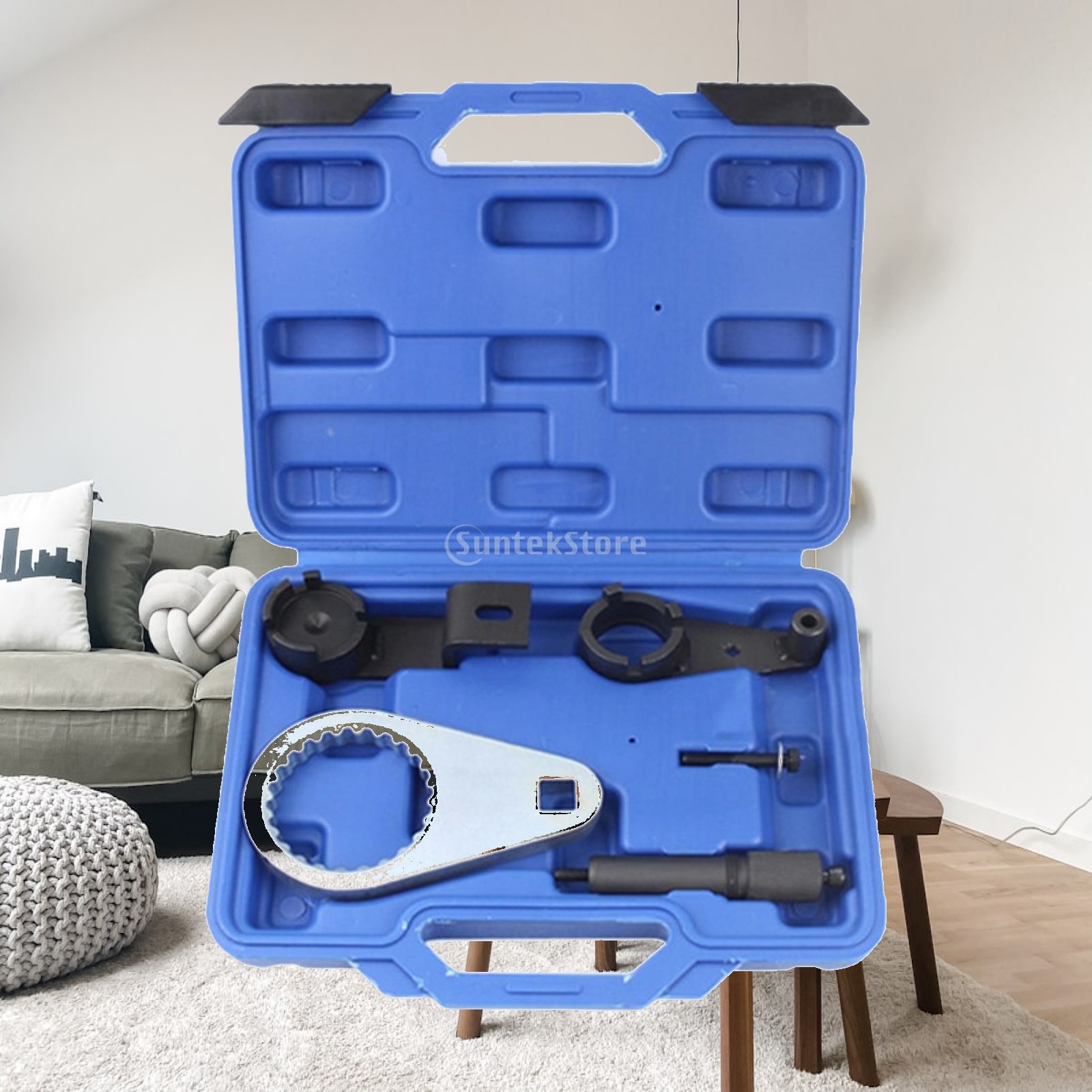 Tools In Mechanic Workshop - Hochleistungs-Nockenwellen-Einstellwerkzeug Metallisches Motorwartungs-Werkzeugset Fahrzeug-Werkstatt-Kit für Mechaniker