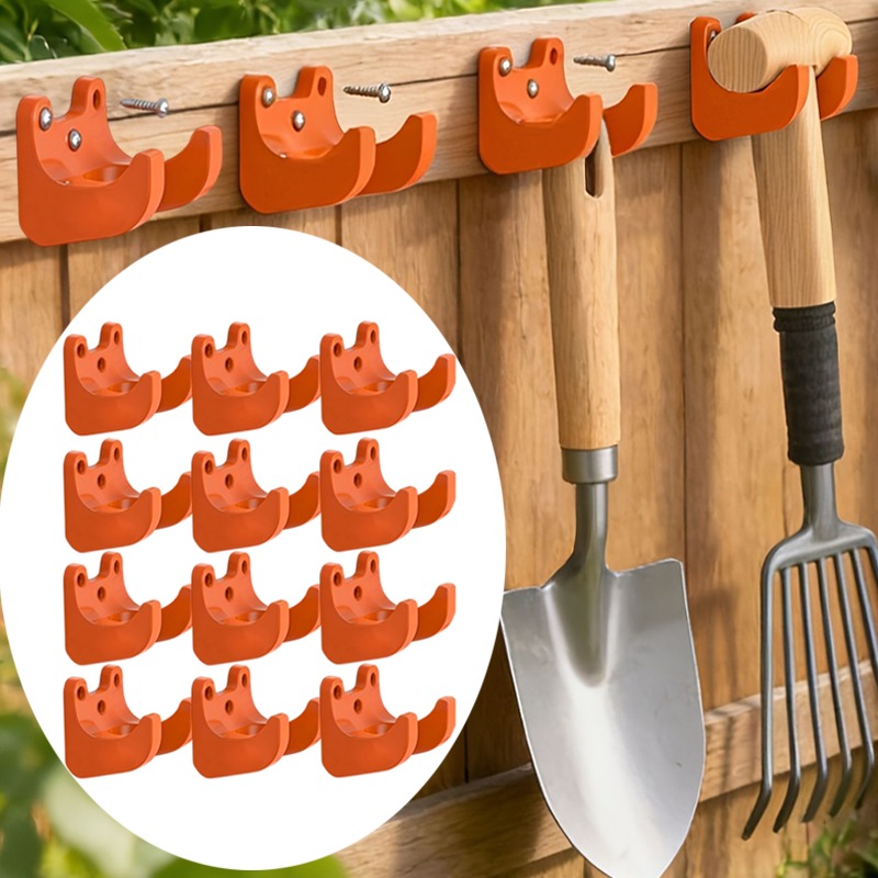 Workshop Tools Types - 2-10 Stück Hochbelastbare Gartenwerkzeughalterung Wandmontierte Haken