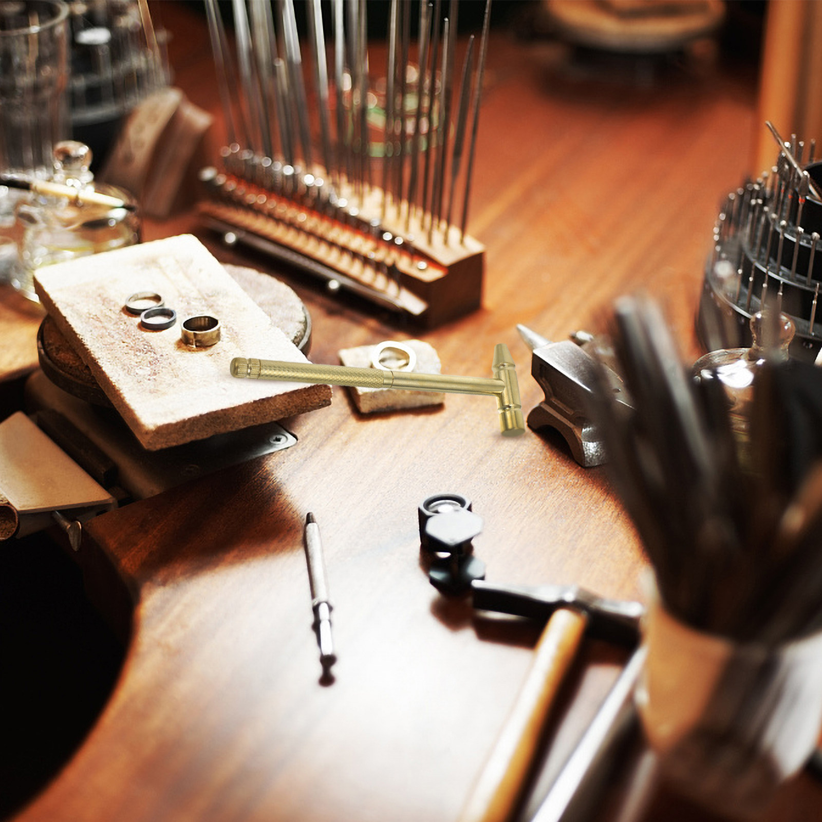 Workshop Tools Hammer - Zinklegierungs-Minihammer mit integriertem Schraubendreher, vielseitiges 2-in-1-Handwerkzeug