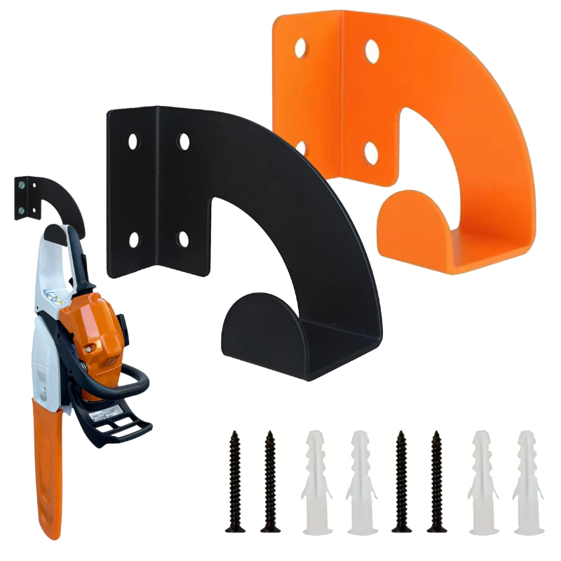 Workshop Tools Types - Robuster Kettensägen-Wandhalter aus Metall, Aufbewahrungsregal für