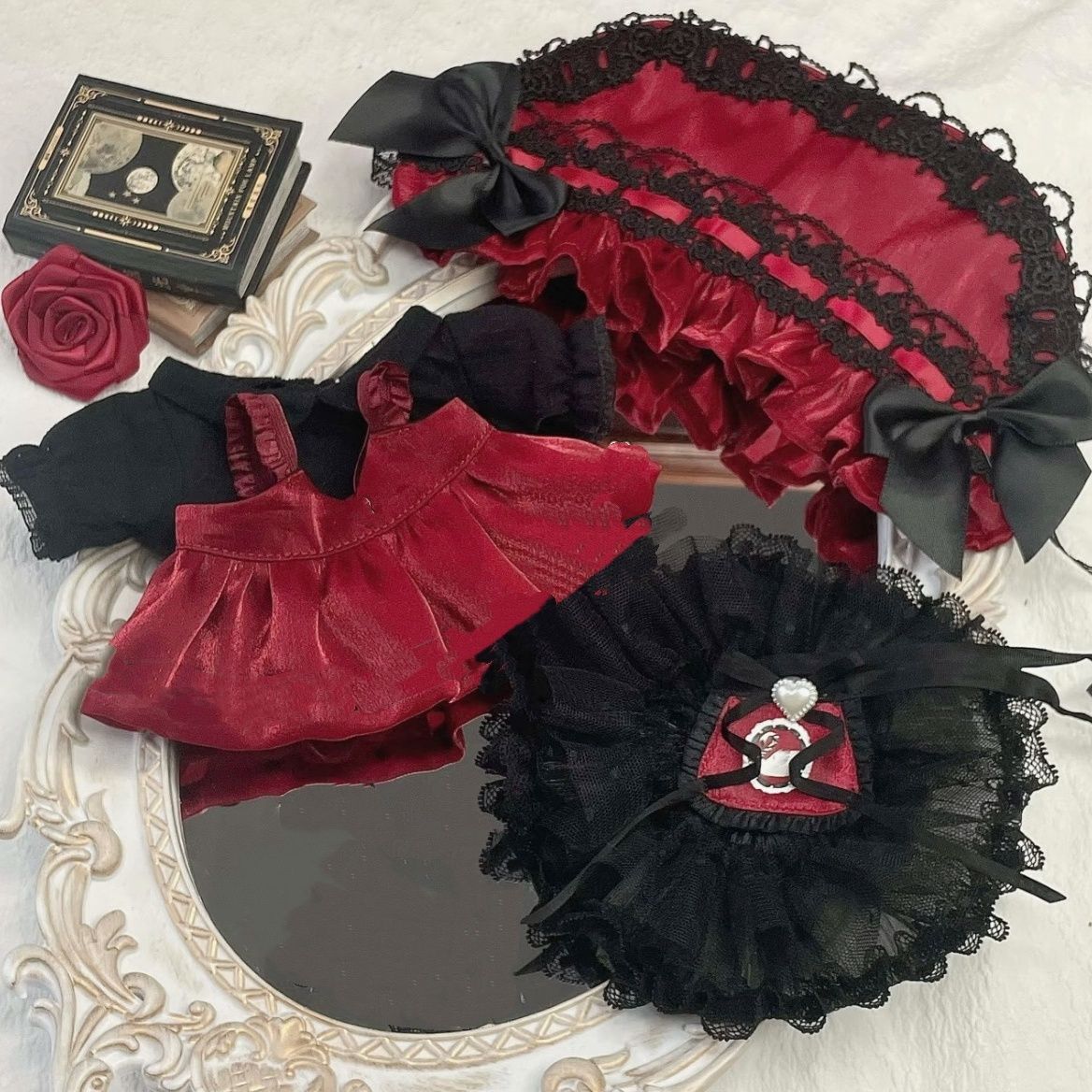 Workshop With Tools - 20cm Baumwoll-Puppenkleid, Ballett-Stil Prinzessinnenkleid-Serie, handgefertigt. Detaillierte