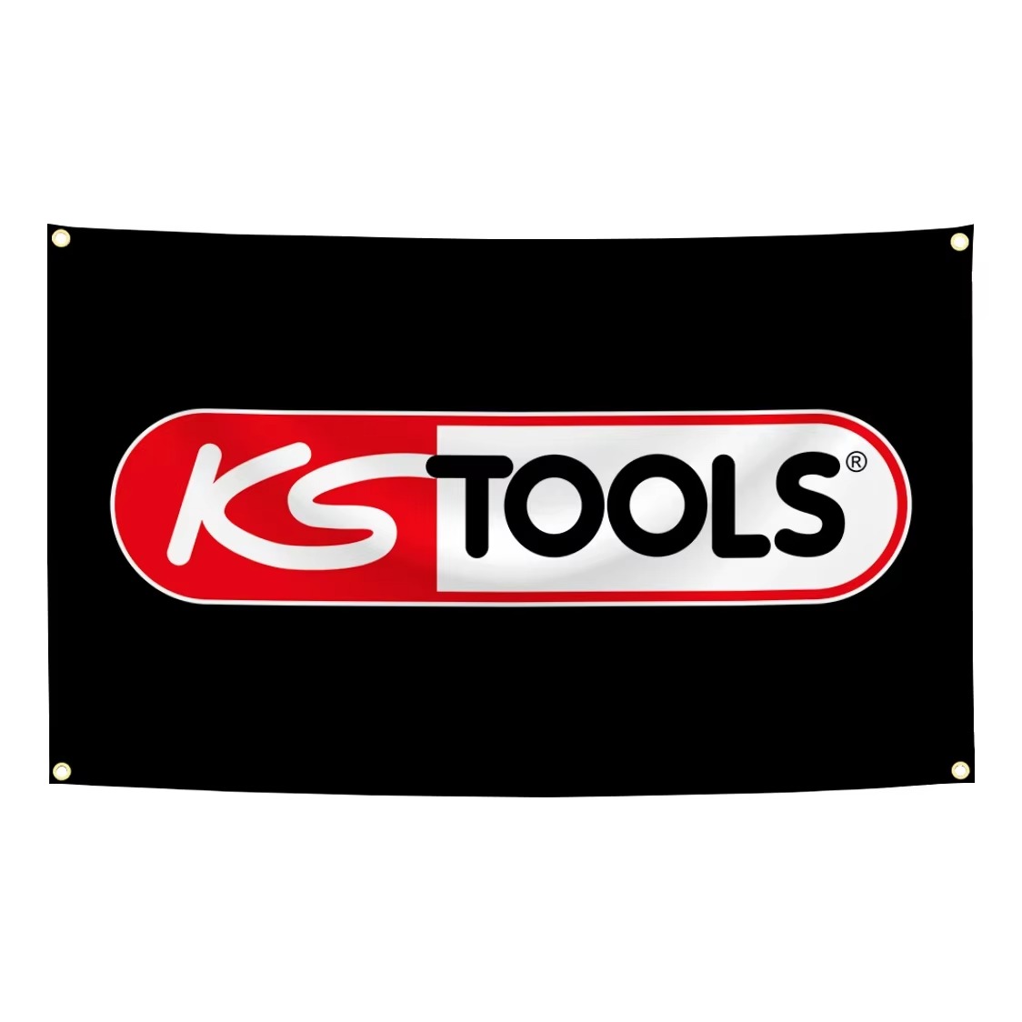 Ks Tools Workshop - KS TOOLS Markenflaggen-Wandteppich aus Polyester für