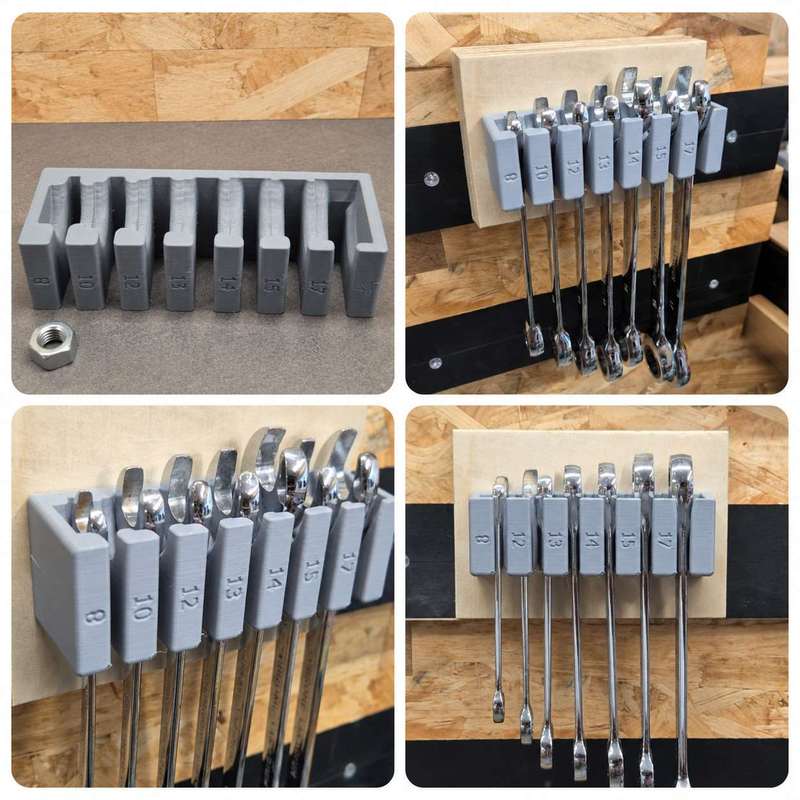 Wandmontierter Schraubenschlüs – Workshop Tools Organizing Bewertung und Preis