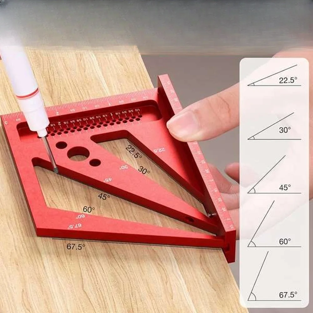 Roter 3D-Multifunktions-Winkel – Workshop Marking Tools Bewertung und Preis